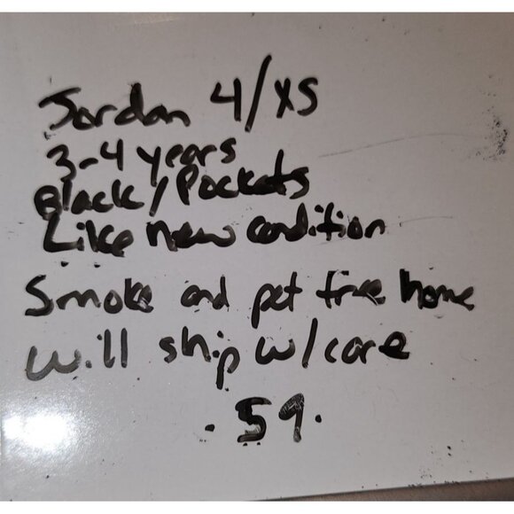 Jordan Kids Elastic Waist Athletic Pants Black/GraySize 4 - Picture 7 of 7